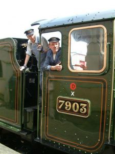 Cab view of 7903 Foremarke Hall in preservation service